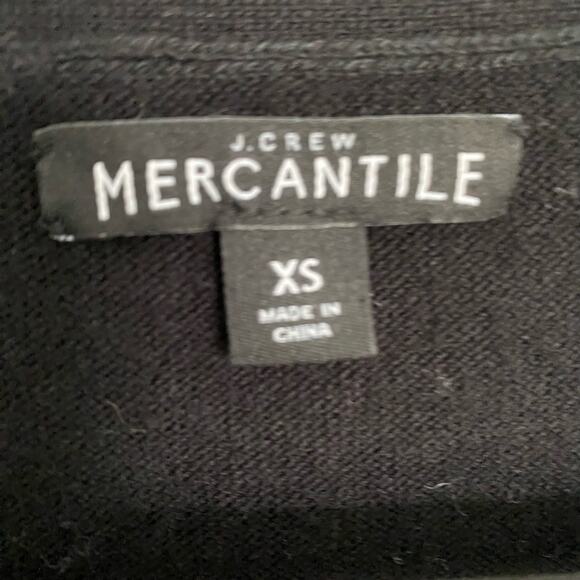J.Crew Mercantile V-neck‎ Cardigan Sweater Black Wool Blend XS - Picture 3 of 6